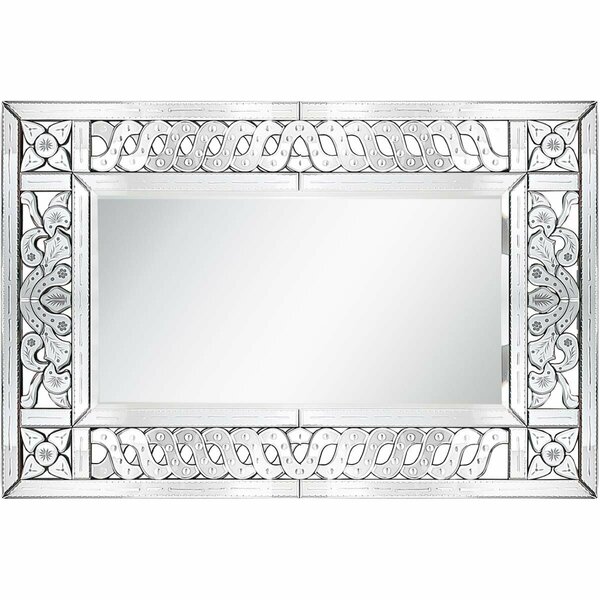 Lovelyhome 31.5 x 47.2 in. Atelier Rectangular Wall Mirror Clear LO2837436
